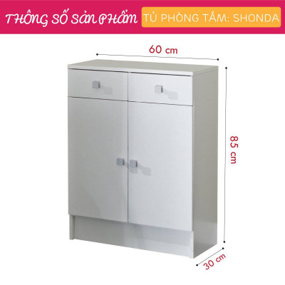 Tủ phòng tắm gỗ hiện đại SMLIFE Shonda