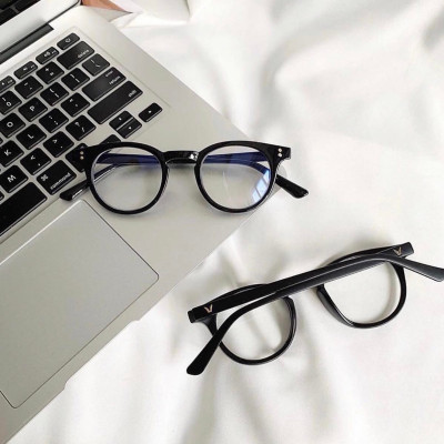 Gọng Kính Cận, Kính Giả Cận Mắt Tròn Nhỏ Thời Trang - Có thể thay tròng cận/viễn/loạn