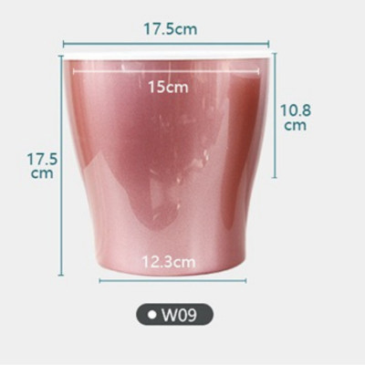 Chậu tự tưới W09 Monrovia, chất liệu nhựa PP, thiết kế tráng bạc sang trọng, màu sắc tinh tế