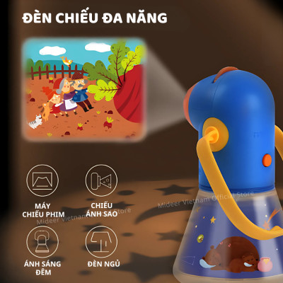 Đèn Pin Chiếu Hình Kể Chuyện Cổ Tích Mideer Kid Storybook Torch