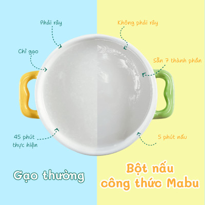 Bột nấu công thức Mabu dành cho trẻ ăn dặm 900g