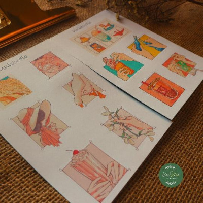 Sticker vintage phong cách hoạt họa - sticker vintage made by unistore - uni018