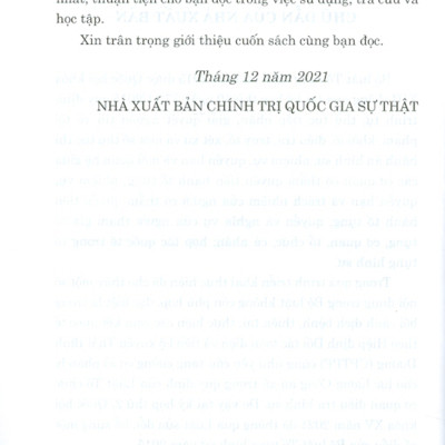 Bộ Luật Tố Tụng Hình Sự (Hiện Hành) (Sửa Đổi, Bổ Sung Năm 2021)