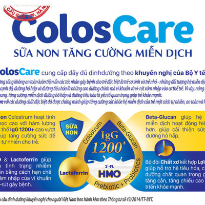 Sữa bột Nutricare ColosCare Adult tăng cường sức đề kháng cho người lớn tuổi (800g)