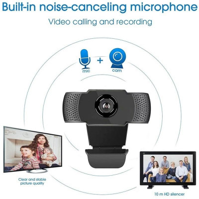 Webcam NetCAM USB 200 Độ phân giải 1080P - Hàng chính hãng