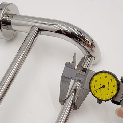 Máng treo khăn đôi cong Inox SUS 304 Eurolife EL-B3 (Trắng bạc)