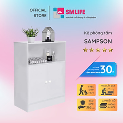 Tủ phòng tắm gỗ hiện đại SMLIFE Sampson