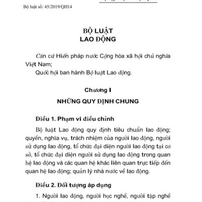 Bộ luật lao động