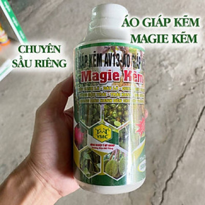 Phân bón lá Magie Kẽm Áo giáp kẽm (chai 500ml) - siêu xanh lá - dày lá - Quang hợp mạnh - tăng đậu trái - trái xanh - gai cứng - mang màu xanh đến cho cây trồng