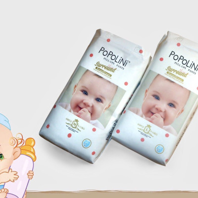 Tã quần Popolini size M 48 miếng 6-11kg