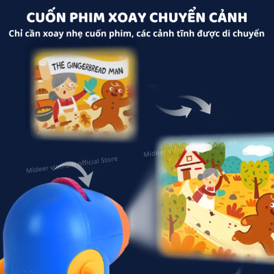 Đèn Pin Chiếu Hình Kể Chuyện Cổ Tích Mideer Kid Storybook Torch