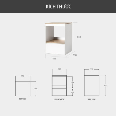 Kệ Bếp Để Lò Vi Sóng, Lò Nướng Đa Năng Thương Hiệu KEGODA KGD15