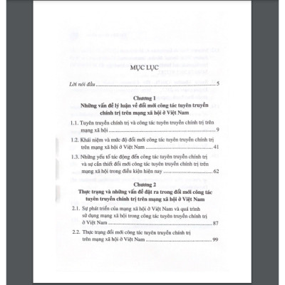 Sách Đổi mới công tác tuyên truyền chính trị trên mạng xã hội ở Việt Nam hiện nay