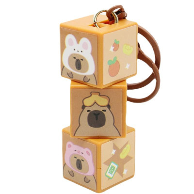 Móc Khóa Nhựa Capybara Có Đèn - WanLongDa 853