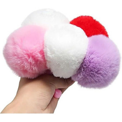 Phụ kiện thời trang Đuôi thỏ nhân tạo dễ thương làm móc khóa, kẹp tóc mềm mại, dễ gắn (Halloween / Lễ hội / Hóa trang)