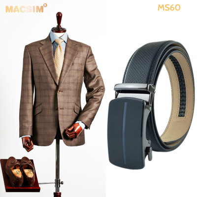 Thắt lưng nam da thật cao cấp nhãn hiệu Macsim MS60