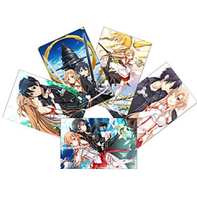 Tranh Poster SET 3 tấm Sword Art Online ANIME MANGA A4 tấm khác nhau