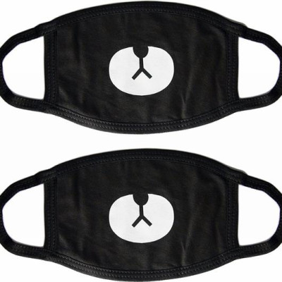 Bộ 2 khẩu trang gấu Brown - Màu Đen