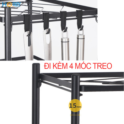 Kệ đựng xoang nồi nhà bếp 5 tầng lắp ráp tiện dụng Hobby Home Decor KB5T