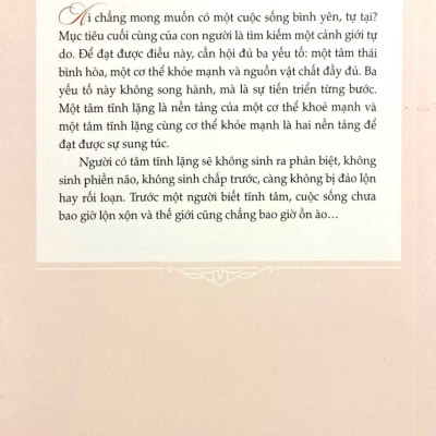 Sách - Một Đời An Lạc - Tâm Tĩnh Lặng, Lòng An Nhiên