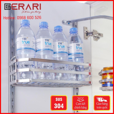 Tủ đồ khô bằng inox 2 tầng, cánh mở chất liệu inox 304 mã DK7.245/DK7.260 thương hiệu Gerar