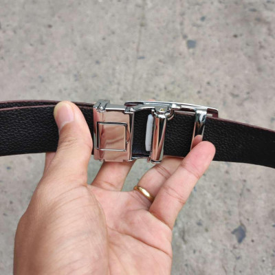 Thắt Lưng Da Cá Sấu. Gù Cá Sấu Đẹp Sang Chảnh TS119B (mặt trắng)