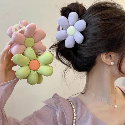 KẸP TÓC CÀNG CUA BÔNG HOA TRƠN 6 CÁNH