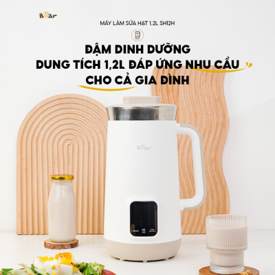 Máy làm sữa hạt Bear 1,2L SB-SH12H (150W-950W) - Hàng chính hãng