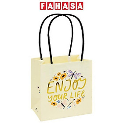 Túi Giấy Hoa - Enjoy Your Life - 10 x 11.5 cm - Sdstationery