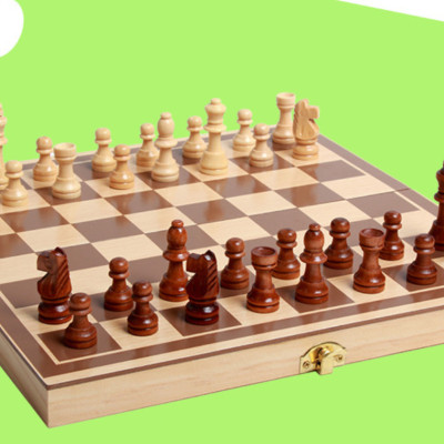 Cờ Vua Gỗ - Cờ Vua Cao Cấp Rộng 29cm*29cm - Đồ Chơi Bằng Gỗ Tự Nhiên Chính Hãng miDoctor