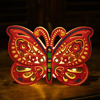 Lồng đèn Trung Thu - Lồng đèn trang trí "Ký ức tuổi thơ" hình Bướm siêu to