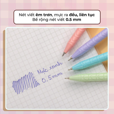 Hộp 20 Bút Gel B - Butter Gel PRO-079 - Thiên Long GELB-018 - Mực xanh (Mẫu Màu Thân Bút Giao Ngẫu Nhiên)