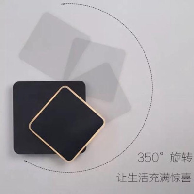 Đèn tường led vuông xoay 360 độ DT