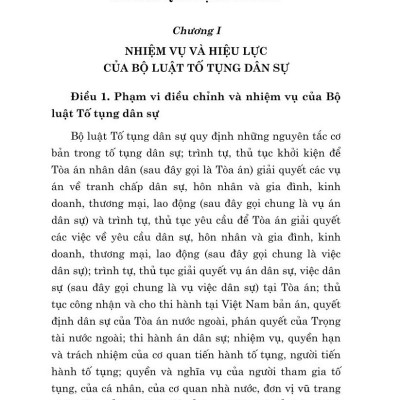 Bộ luật Tố tụng Dân sự ( Hiện hành) (sửa đổi, bổ sung năm 2019, 2020,2022,2023) - bản in 2024