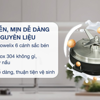 Máy làm sữa hạt đa năng Tefal BL83SD66 - 1300W - 1.75L - Hàng Chính Hãng, Bảo Hành Toàn Quốc