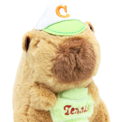Móc Khóa Thú Bông Capybara 12 cm - WanLongDa MRYDST - Đội Nón Tennis