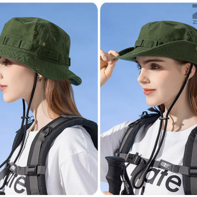 Mũ Tai Bèo Vành Nhỏ Có Dây Vải Denim Thoáng Khí Cho Nam Và Nữ BK79