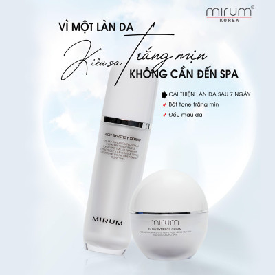 COMBO Dưỡng trắng chuyên sâu, mờ nám và tàn nhang Mirum 100ml