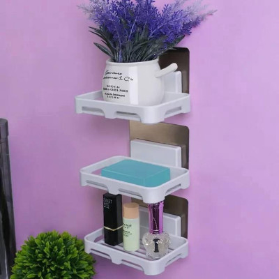 Kệ Dán Tường Để Xà Bông Tắm, Giúp Xà Bông Luôn Khô Ráo, Sạch Sẽ, Khay Dính Tường, Taky Home 4040Si