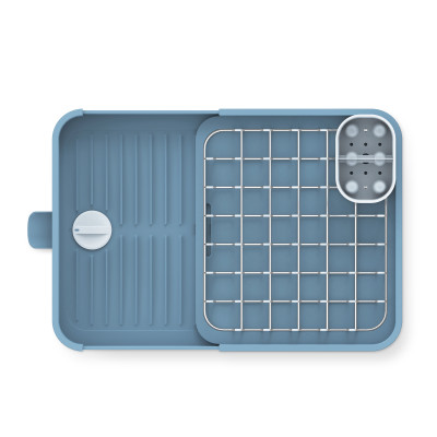 Kệ phơi tách chén Joseph Joseph 003123 - Extend Expandable Dish Drainer Editions Blue