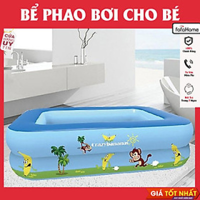 Bể Bơi Cho Bé Bể Phao Bơi Gia Đình 1m15, 1m3, 1m5, 1m8, 2m1, 2m5, 2m6, 2m9, 3m8 Hoạ Tiết Và Trơn Loại 2 Tầng Và 3 Tầng Thành Cao Có Đế Chống Trượt