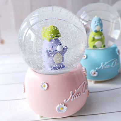 Quả Cầu Tuyết Hộp Nhạc Khủng Long Xanh_ Hàng Chính Hãng