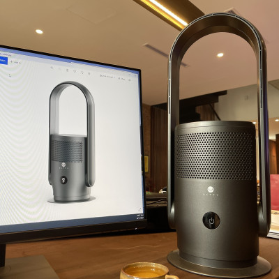 Combo Máy Lọc Không Khí U ULTTY SKJ CR021 Dạng Quạt Màu Đen + Màng lọc HEPA H13 Nano Phân Tử Bạc - Hàng Chính Hãng