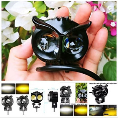 ĐÈN TRỢ SÁNG MẮT CÚ SIÊU SÁNG PHA TRẮNG CỐT VÀNG LẮP XE MÁY ÔTÔ MẪU MỚI CHẤT LƯỢNG