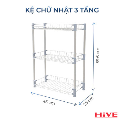 Kệ Hình Chữ Nhật 2/3/4 Tầng Cao Cấp