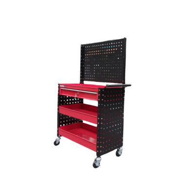 Xe đẩy dụng cụ 3 khay 1 ngăn kéo 2 tấm hông có tấm treo Stronger Tool