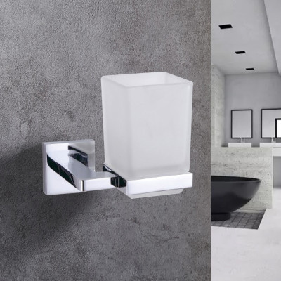 Kệ cốc đơn chất liệu đồng mặt gương cao cấp sáng bóng Hiwin Y-1202