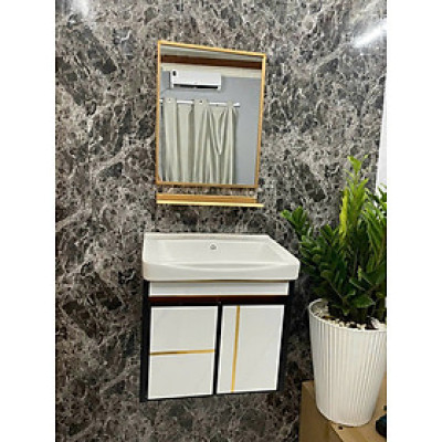 Tủ lavabol Nhôm Mini Juno Sofa KT 52 x 36 cm kèm đủ phụ kiện lắp đặt