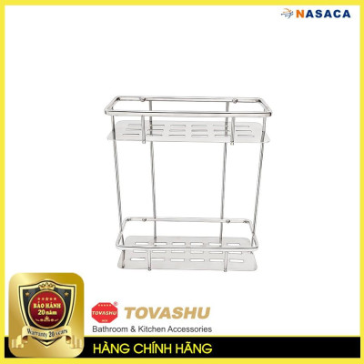 Kệ Inox Tấm Dài Đôi Tovashu TD2 (Inox 304 - Bảo hành 20 năm)