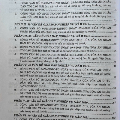 217 Câu Giải Đáp Nghiệp Vụ Xét Xử Vụ Án Dân Sự, Hành Chính Và Các Nghị Quyết Của Hội Đồng Thẩm Phán Tòa Án Nhân Dân Tối Cao Về Hình Sự, Dân Sự Và Hành Chính